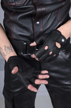 Leder Fingerhandschuhe