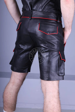 Leder Cargo Shorts