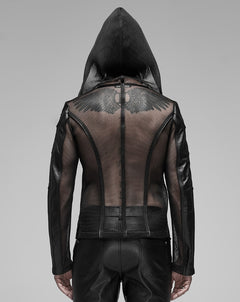 Netzjacke mit Kapuze