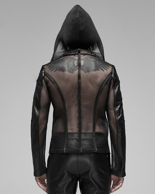 Netzjacke mit Kapuze
