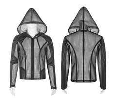 Netzjacke mit Kapuze