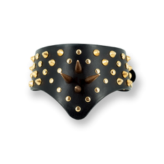 Luxury leather studded collar