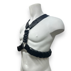 Leder Harness mit D-Ringen