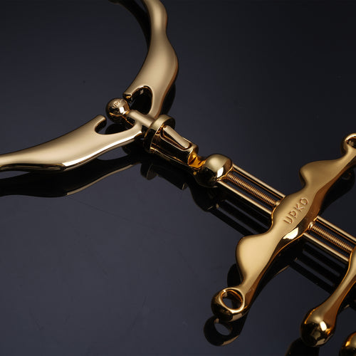 Bondage Metallhalsband & Fingerklemmen Set