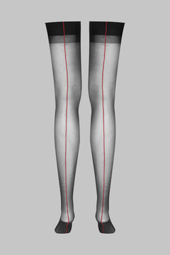 Nylon suspenders with seam