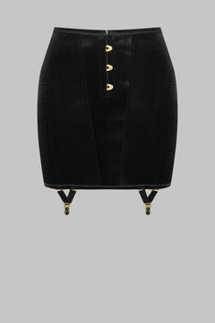 Rock mit Strapsen und Schnürung