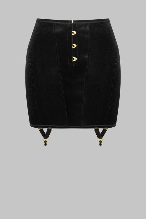 Rock mit Strapsen und Schnürung