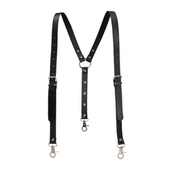 Leather suspenders