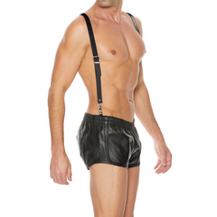 Leather suspenders