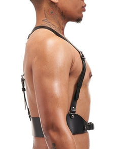 Leather harness with Y-straps