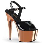 Chrom Plateau Sandale Gold