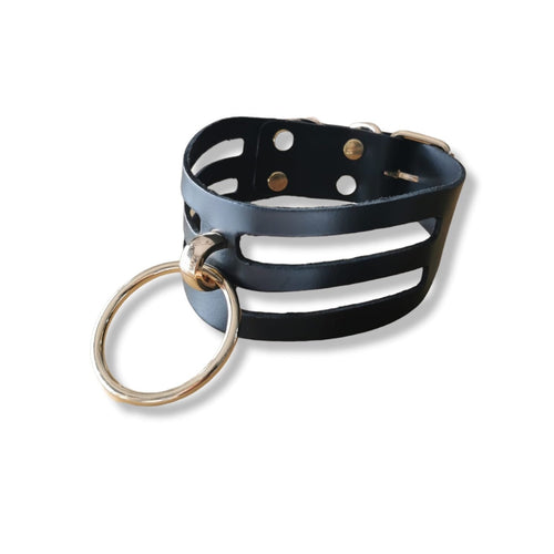 Leder Halsband der O