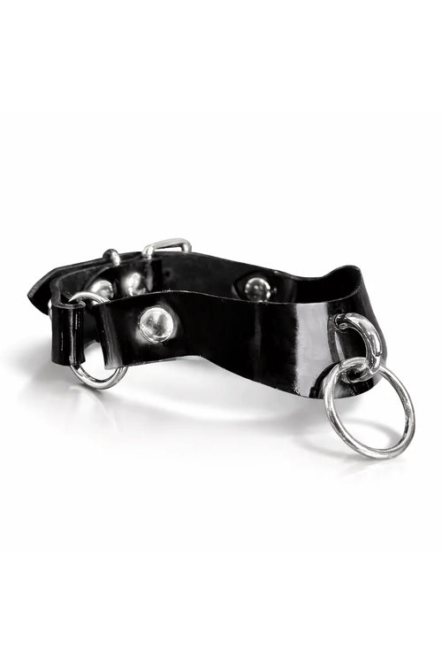Lackleder Halsband