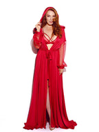 Mantel Kleid mit Kapuze