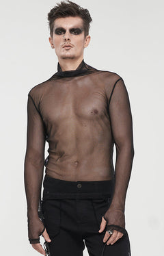 Mesh Langarmshirt
