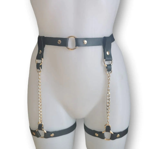 Set Clarisse Chain Bra/ Leg Harness/ Thong