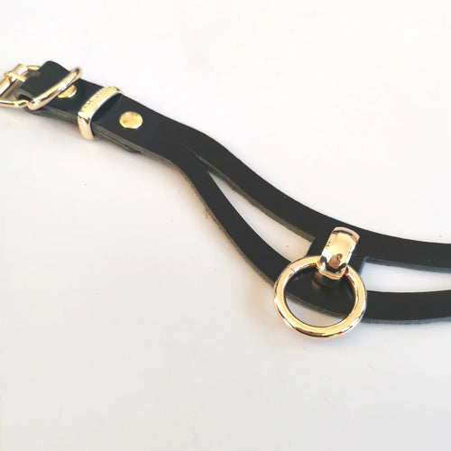 Leather collar AKASHA