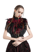 Feather jewelry bolero