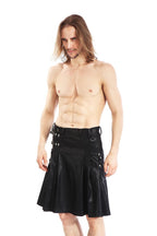 Faux leather kilt