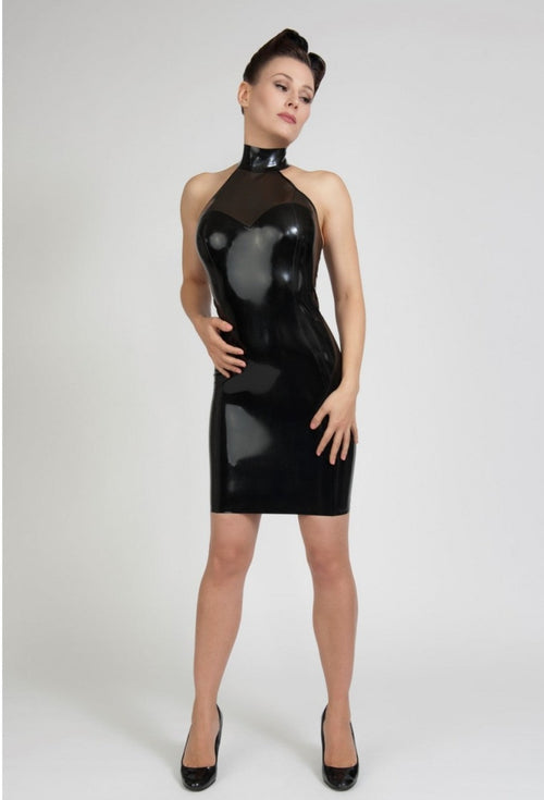 Latex Kleid Neckholder