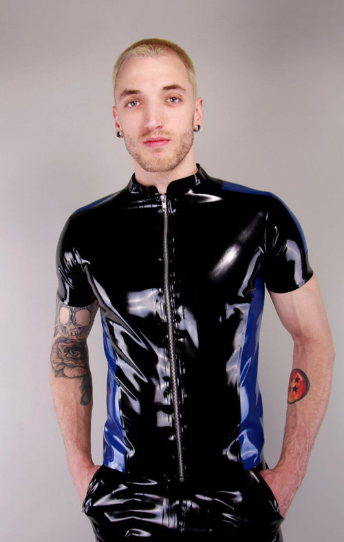 Latex contrast shirt