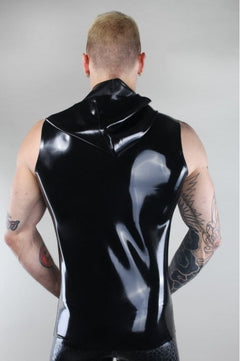 Latex shirt with hood