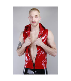 Latex shirt with hood / various colors