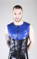 Latex shirt with round neck