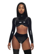 Latex Crop Top