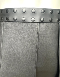 Real leather gladiator skirt