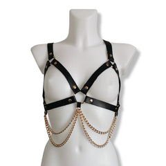 Leder Harness Set BH & Kettenrock