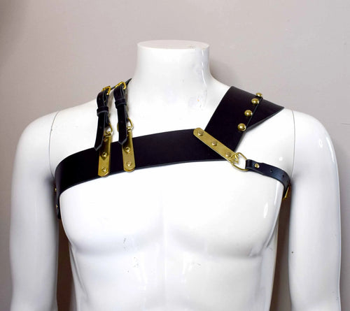 Asymmetric chest harness