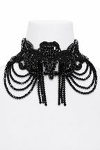 Choker mit Perlenapplikation