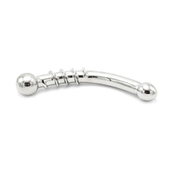 Stainless steel dildo twisted