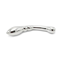 Stainless steel dildo with plug