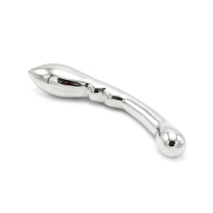 Stainless steel dildo with plug