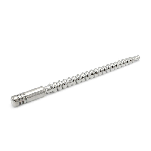 Stainless steel dildo with plug
