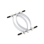 Stainless steel penis ring with anal plug