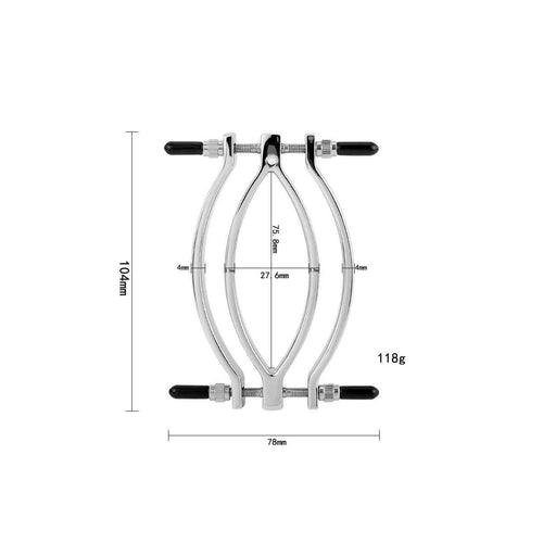 Stainless steel penis ring with anal plug