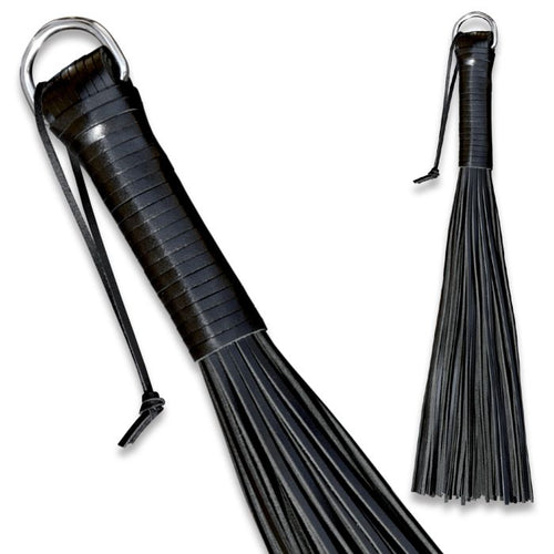 Leather flogger hard - 72 straps