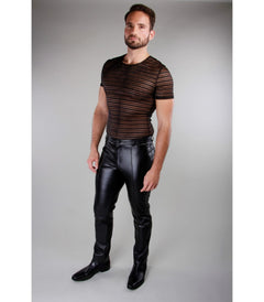 faux leather pants