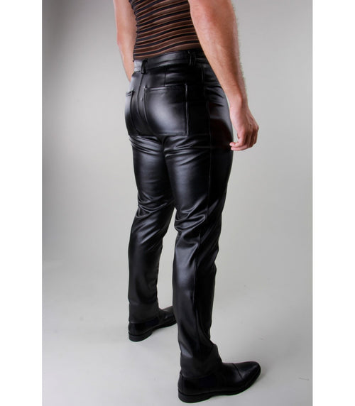 faux leather pants