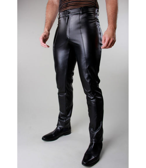 faux leather pants