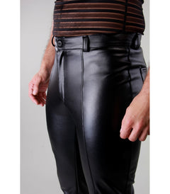 faux leather pants