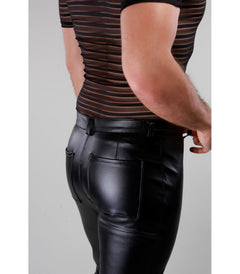 faux leather pants