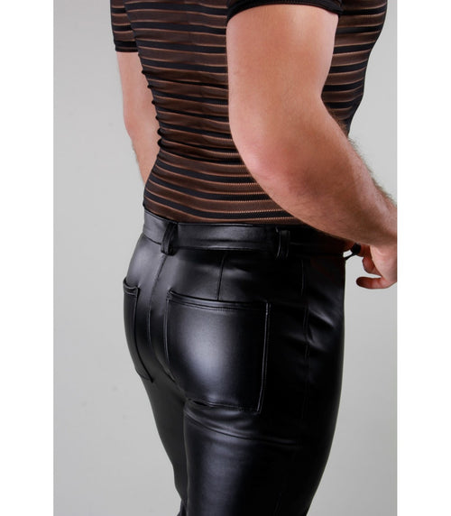 faux leather pants