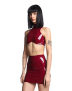 Latex crop top