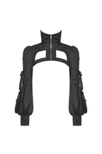 Stoffbolero mit Cut-Outs