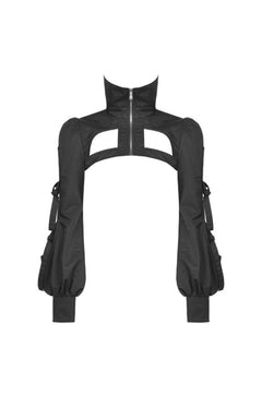 Stoffbolero mit Cut-Outs