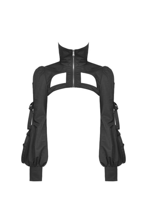 Stoffbolero mit Cut-Outs